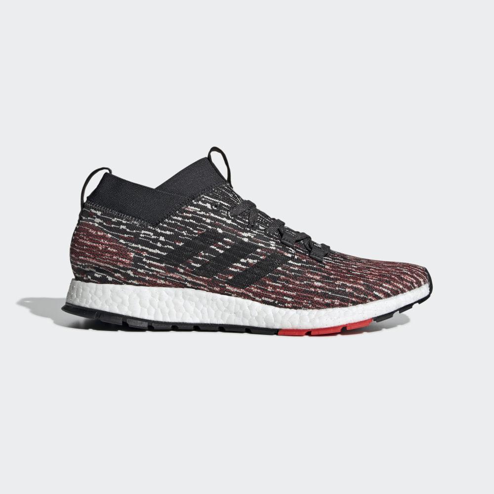 Adidas Men's Pureboost RBL Running Shoes Dark Grey/Black/Red Ireland F35781